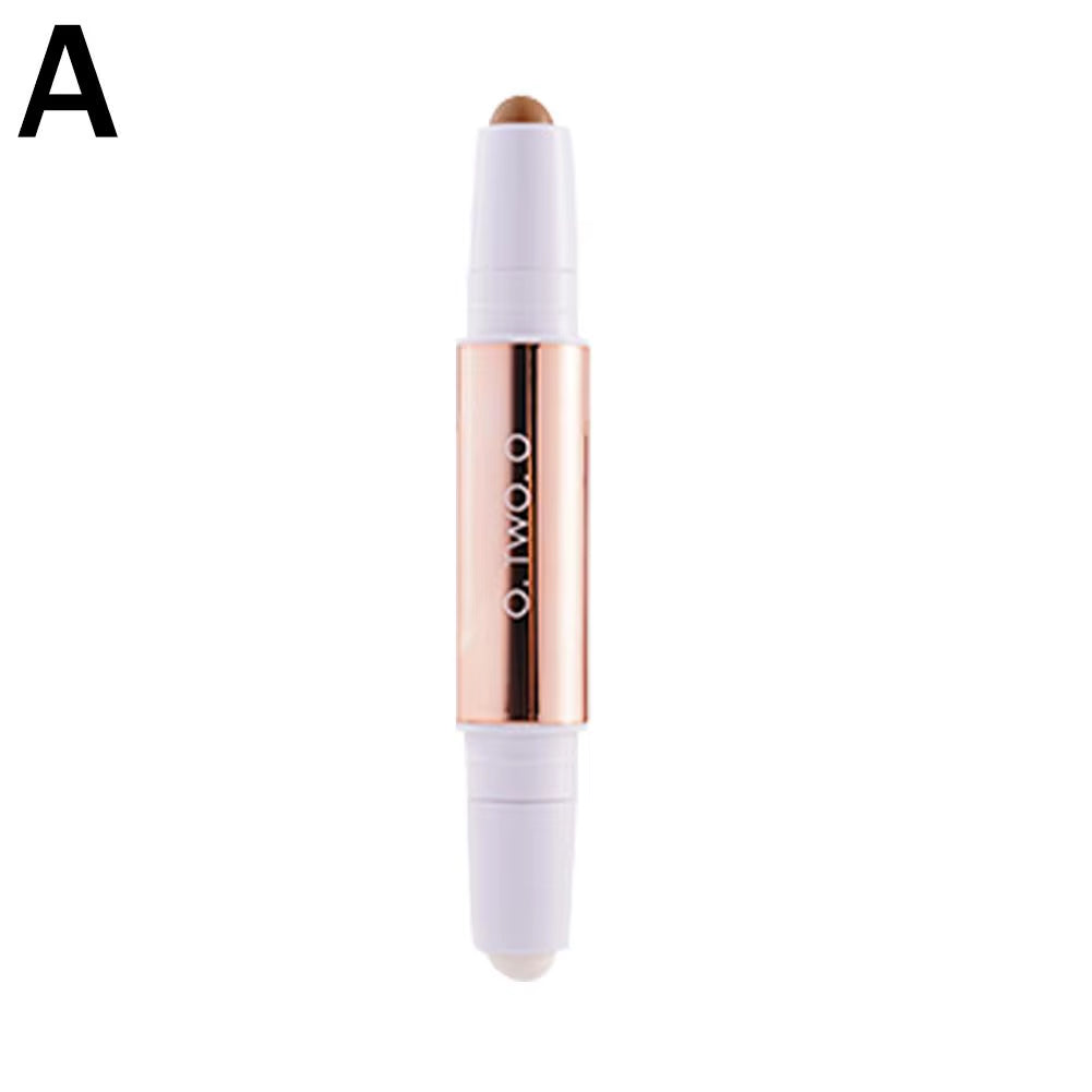 Double-Headed Contouring Stick - Waterproof Face & Highlight & Clavicle Makeup Concealer 3D Contouring Pen, Tool K5Z4